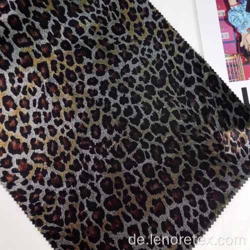 100% Polyester Leoparde gedruckt Gaze-Gewebe